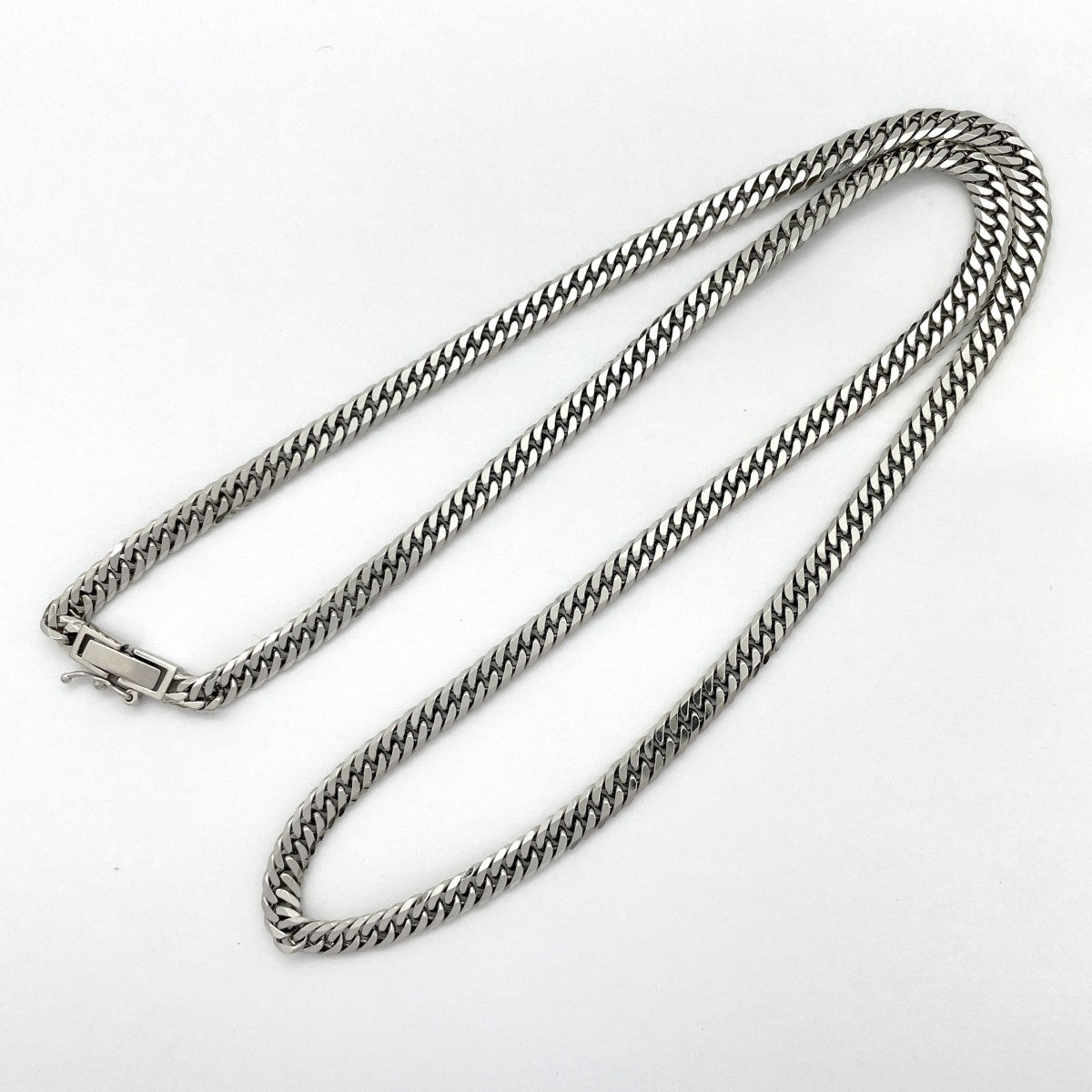 【5khg021】喜平 ネックレス Pt850 プラチナ 6面 ダブル 50.8cm 31.1g キヘイ【中古】メンズ レディース ユニセックス