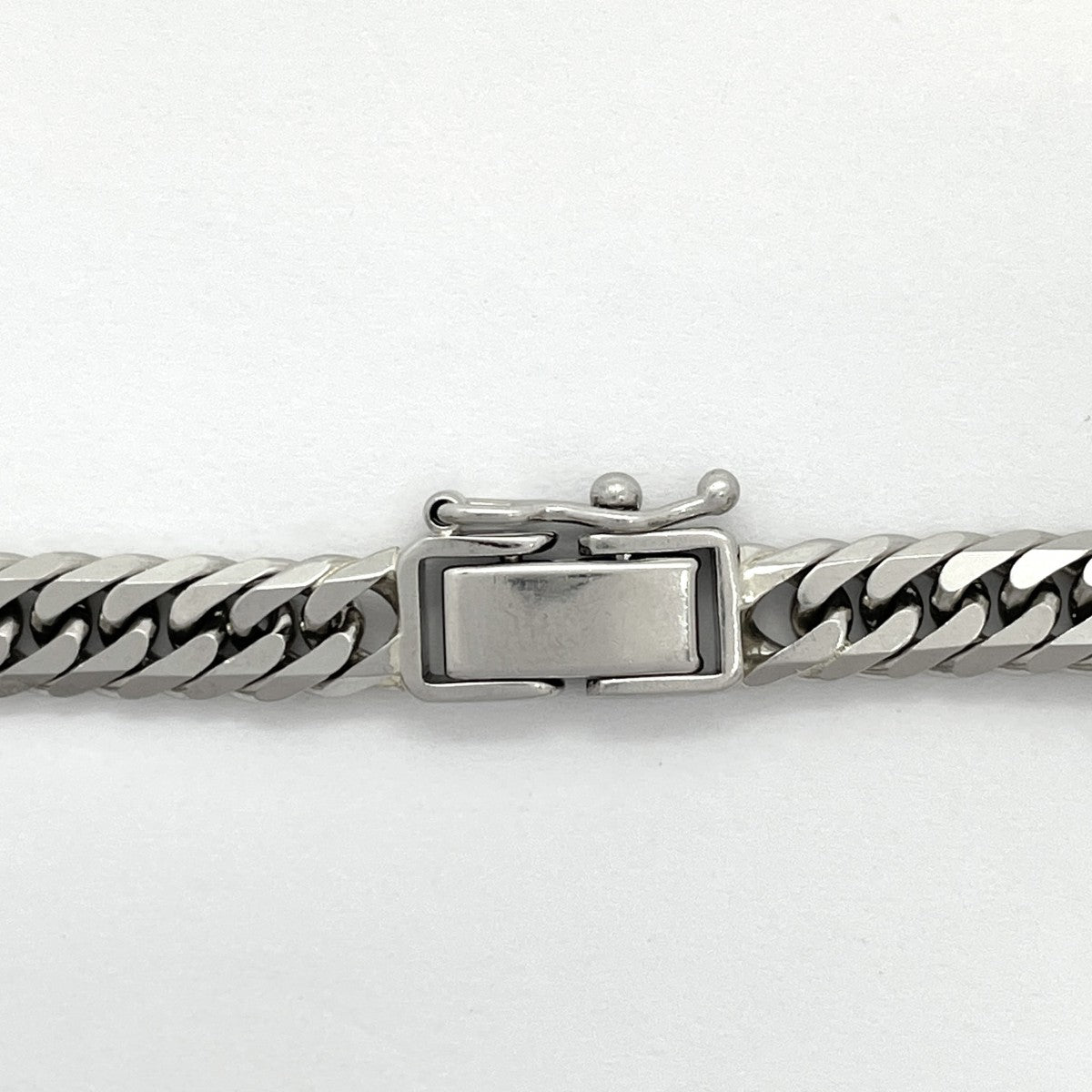 【5khg028】喜平 ブレスレット Pt850 プラチナ 6面 ダブル 20.4cm 20.1g キヘイ【中古】メンズ レディース ユニセックス