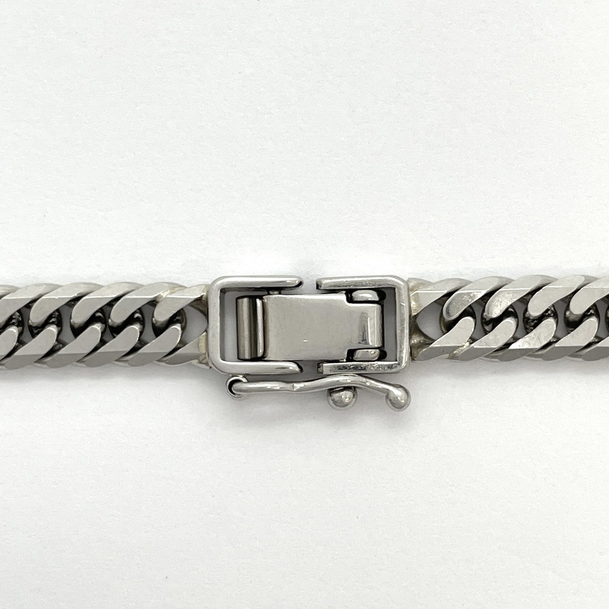 【5khg028】喜平 ブレスレット Pt850 プラチナ 6面 ダブル 20.4cm 20.1g キヘイ【中古】メンズ レディース ユニセックス