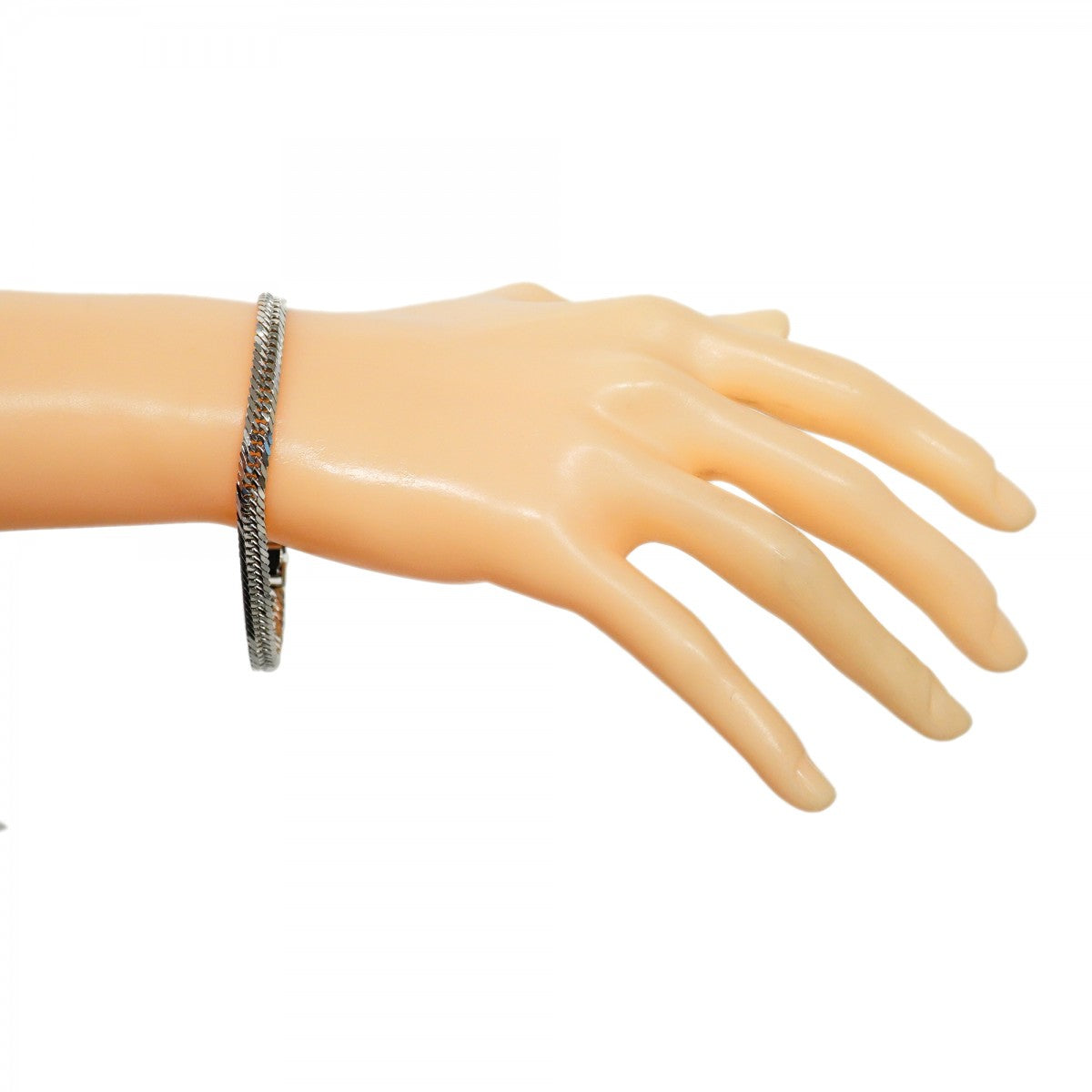 【5khm044】喜平 ブレスレット Pt900 プラチナ 8面 トリプル 20.5cm 20.8g キヘイ【中古】メンズ レディース ユニセックス