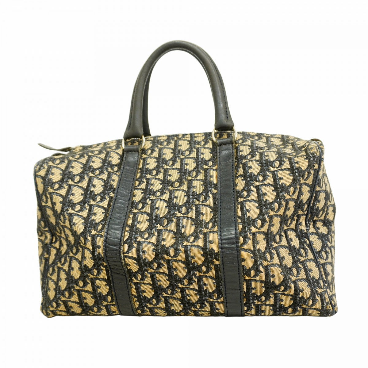 ディオール ハンドバッグ トロッター柄 キャンバス　ネイビー クリスチャンディオール トロッター柄 ハンドバッグ ネイビー