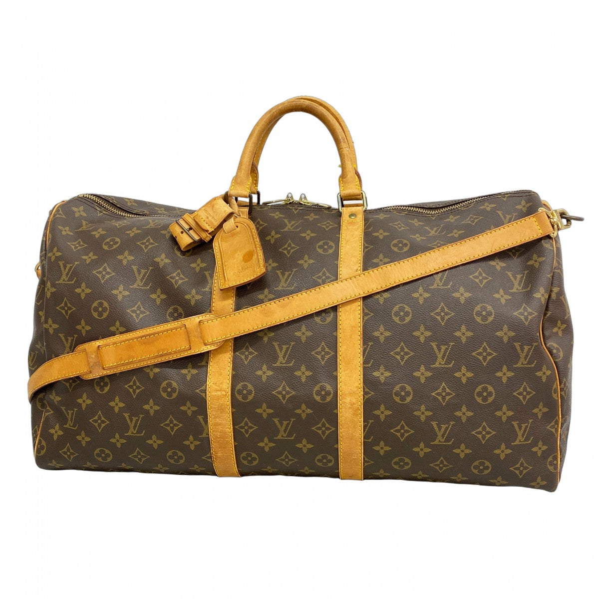 ルイビトン モノグラム ボストンバック　キポールバンドリエール55鍵付き ルイヴィトン LOUIS VUITTON キーポル・バンドリエール55