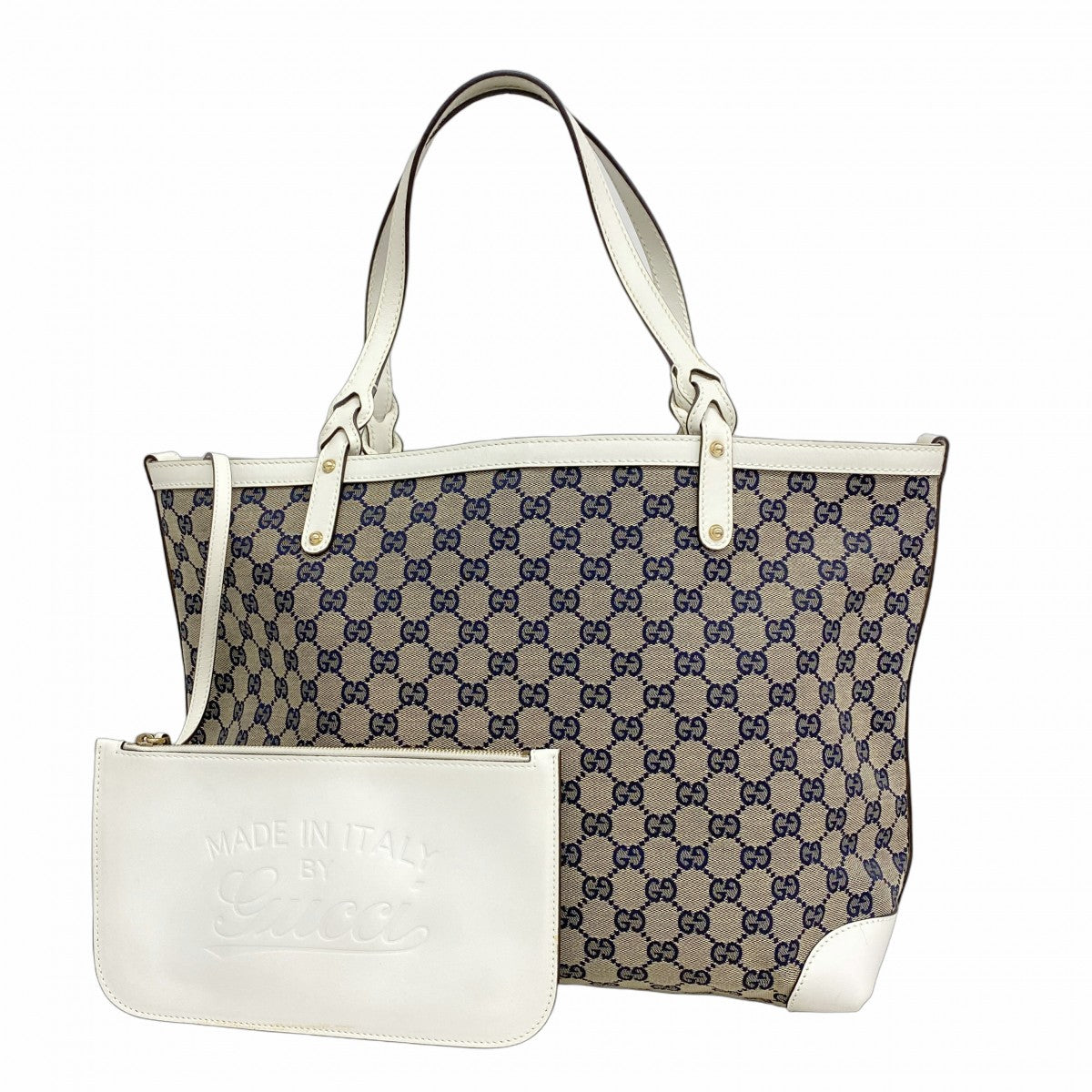 腰の GUCCI トートバッグ　GG柄　キャンバス　レザー　ベージュ　手持ち 楽天市場】【中古】グッチ トートバッグ バッグ レディース GG