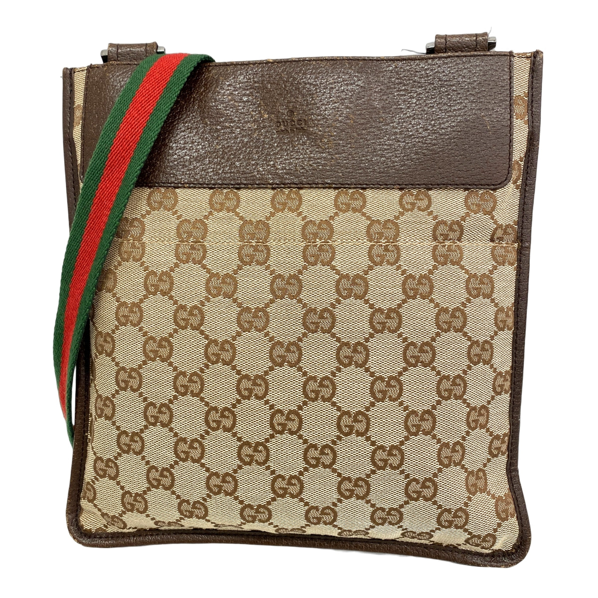 グッチ　ショルダーバッグ　シェリーライン　サコッシュ　GGキャンバス　ブラウン GUCCI グッチ GGキャンバス シェリーライン ショルダーバッグ