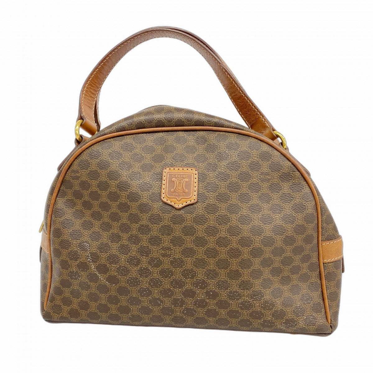 【美品】セリーヌ ハンドバッグ マカダム ゴールド金具 ロゴ レディース 茶 楽天市場】【中古】CELINE（セリーヌ）マカダム ハンドバッグ