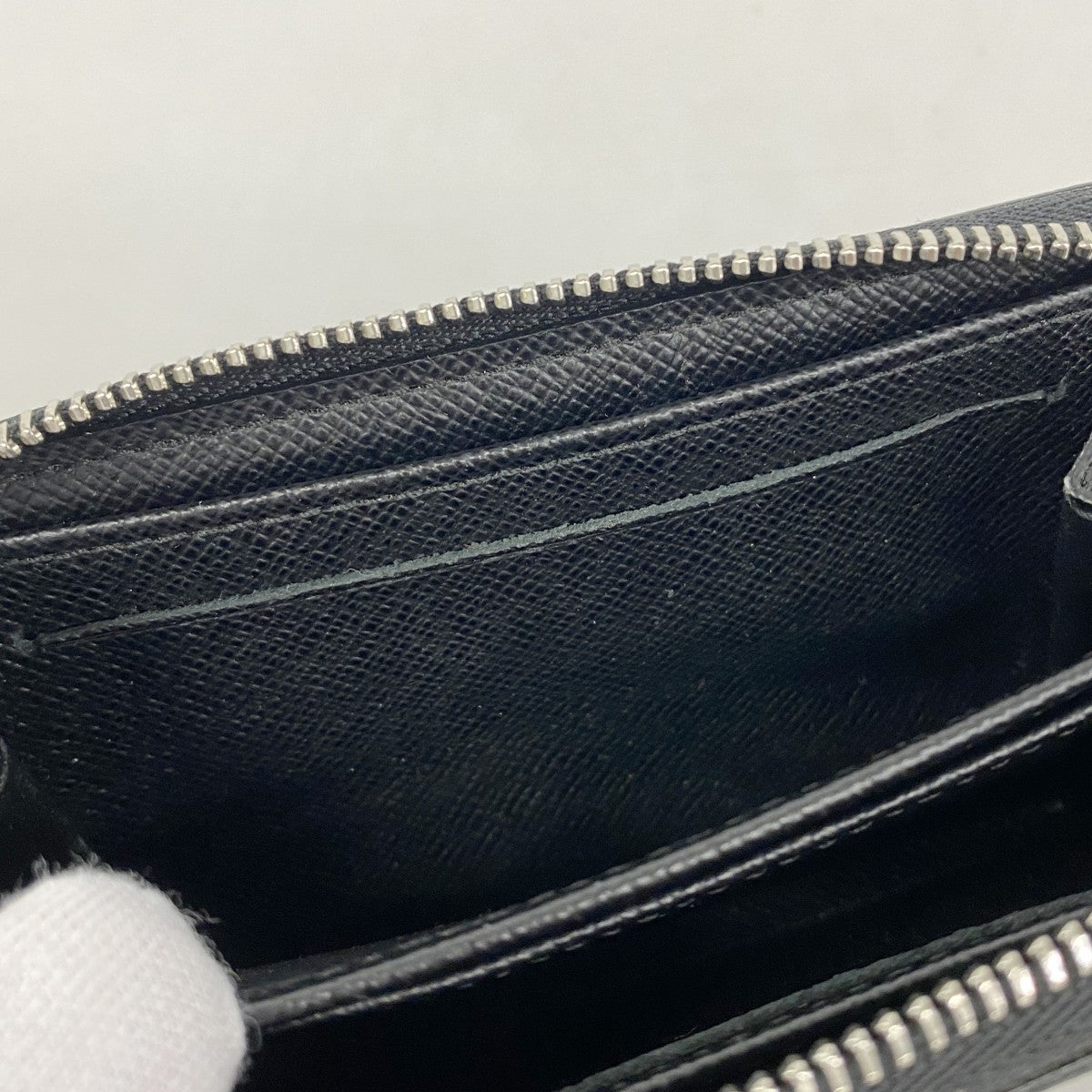 【5mb1613】ルイヴィトン コインケース ダミエ・グラフィット ジッピーコインパース N63076 ブラック【中古】メンズ