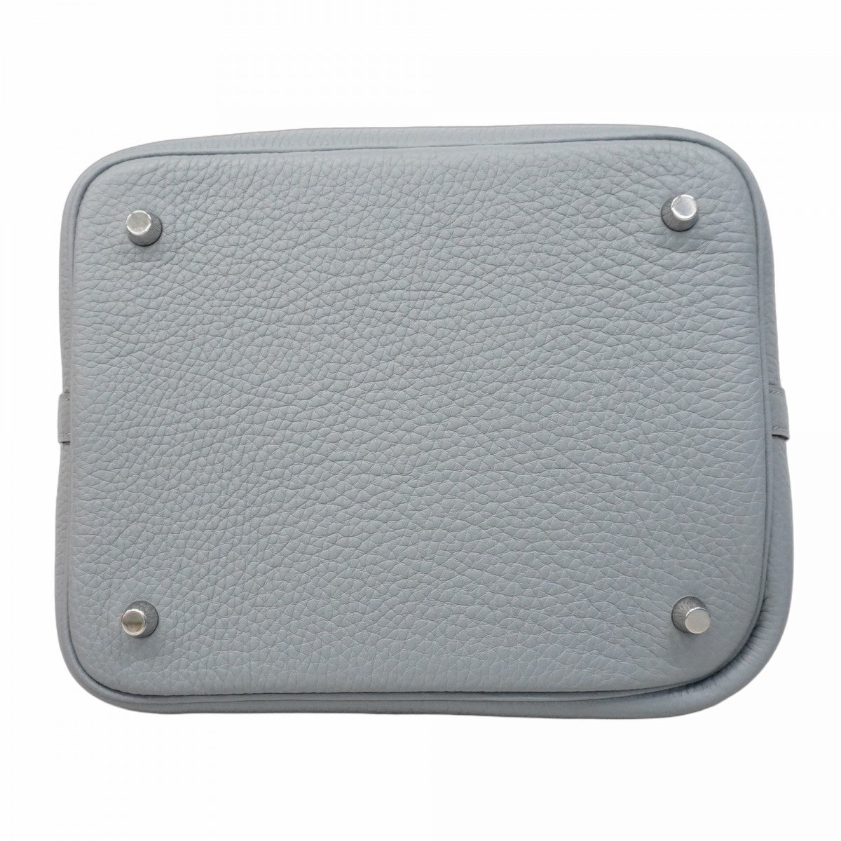 【5mb1637-h】エルメス ハンドバッグ ピコタンロックMM トリヨンクレマンス グリパンタン シルバー金具 K刻印【中古】レディース