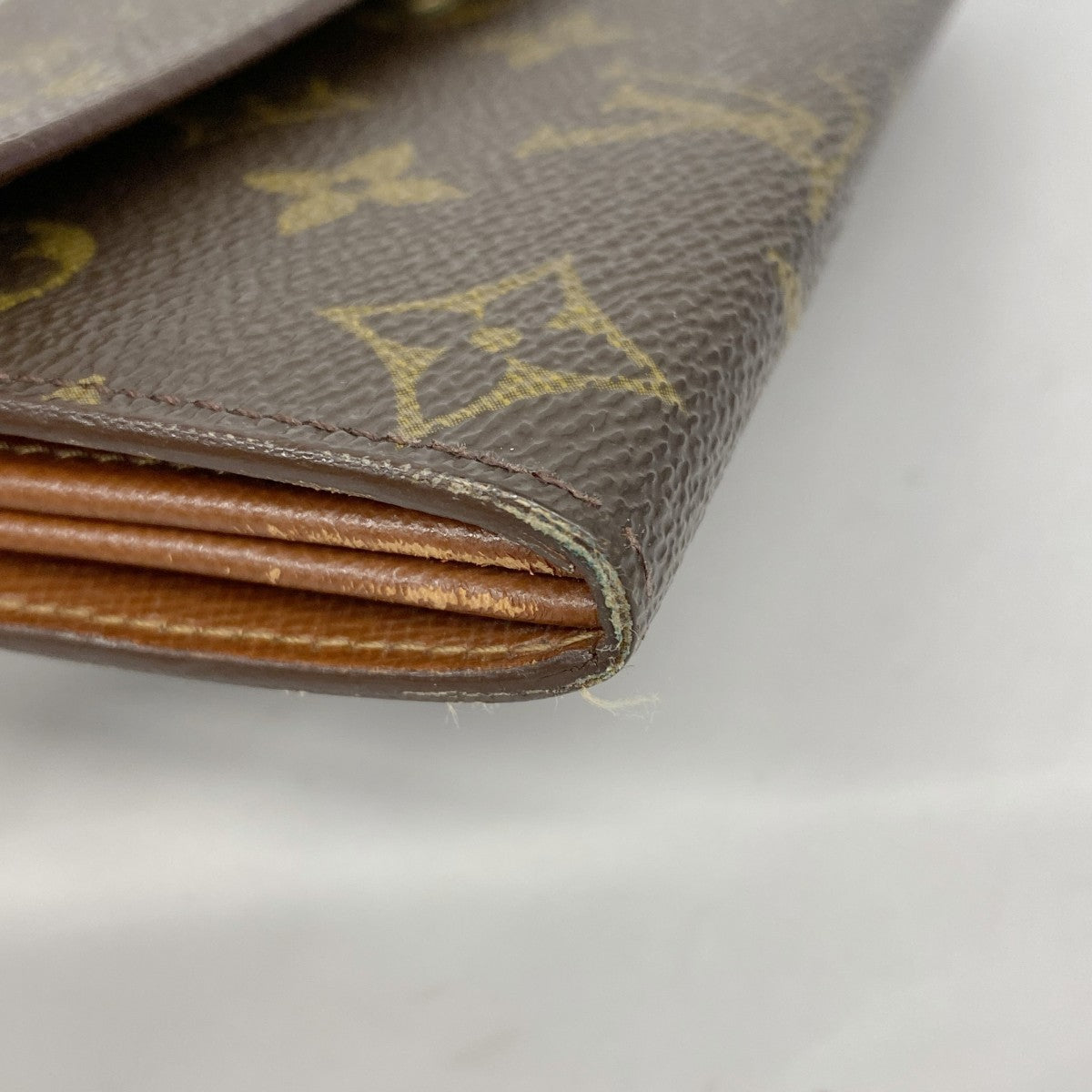 【5mb1651】ルイヴィトン 長財布 モノグラム ポシェットポルトモネクレディ M61725 ブラウン【中古】レディース