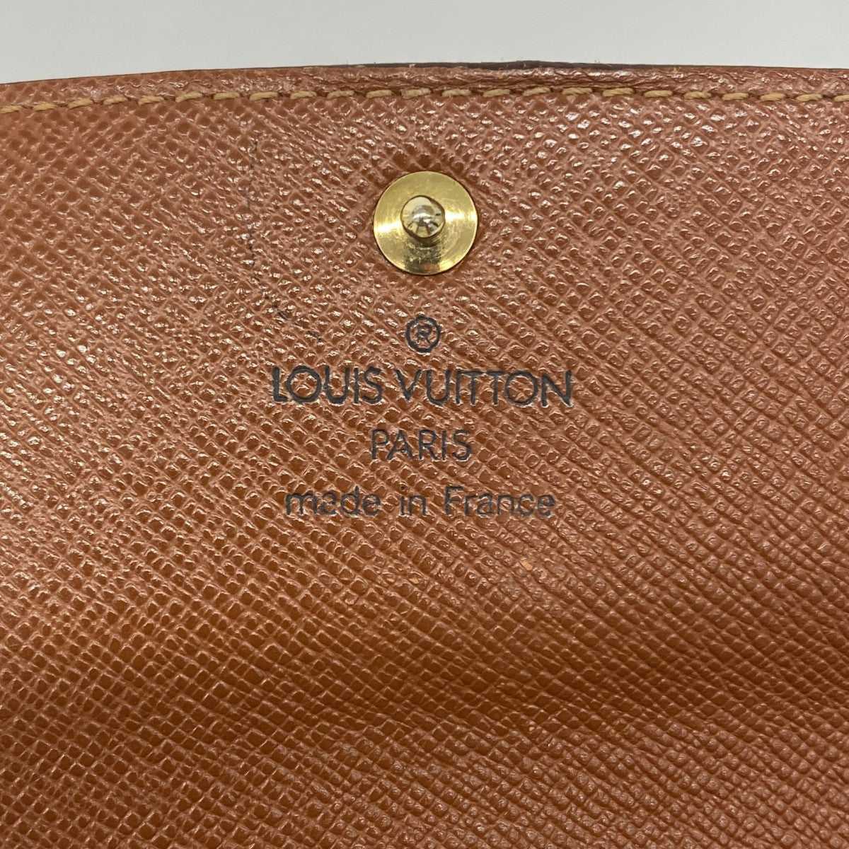 【5mb1651】ルイヴィトン 長財布 モノグラム ポシェットポルトモネクレディ M61725 ブラウン【中古】レディース
