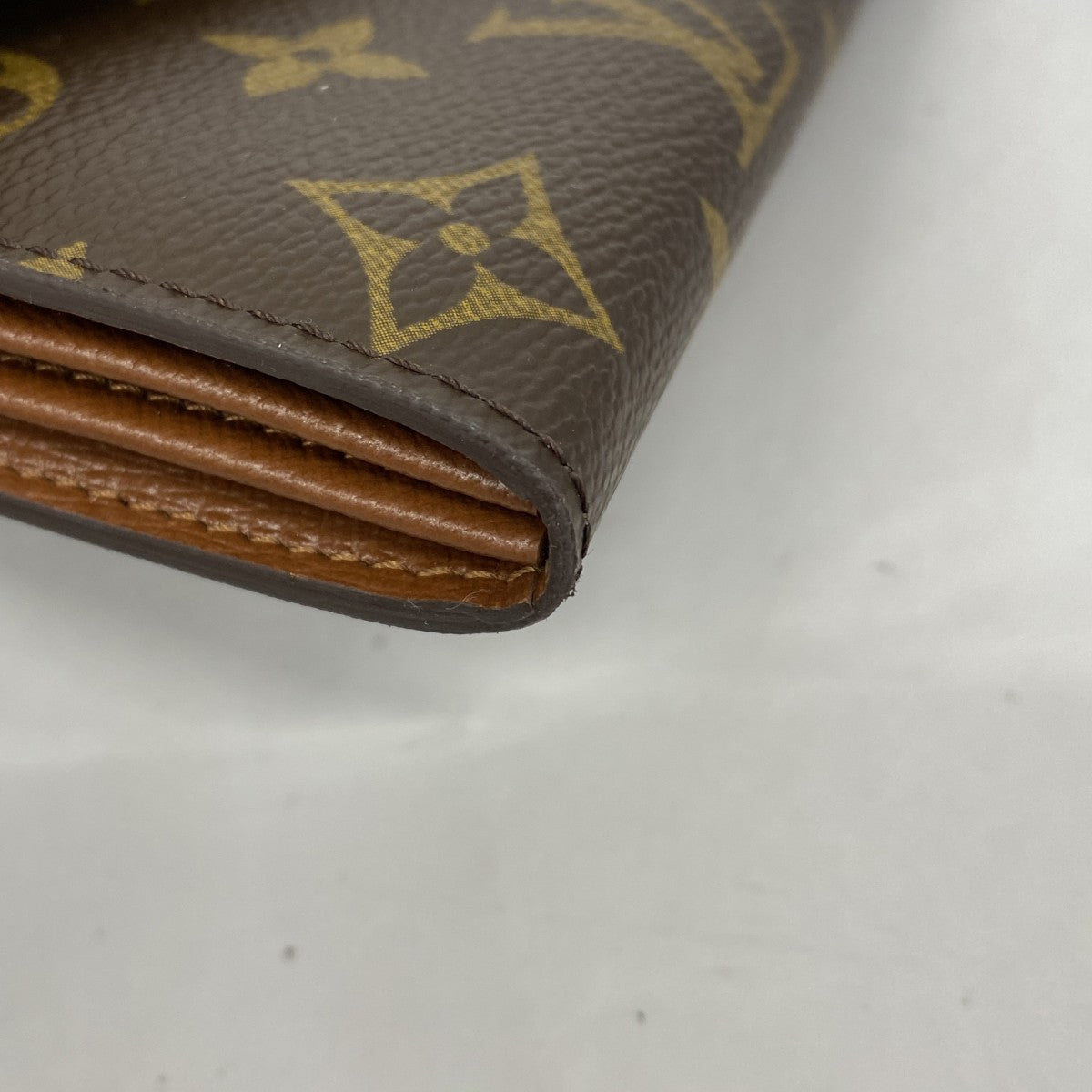【5mb1655】ルイヴィトン 長財布 モノグラム ポシェットポルトモネクレディ M61726 ブラウン【中古】レディース