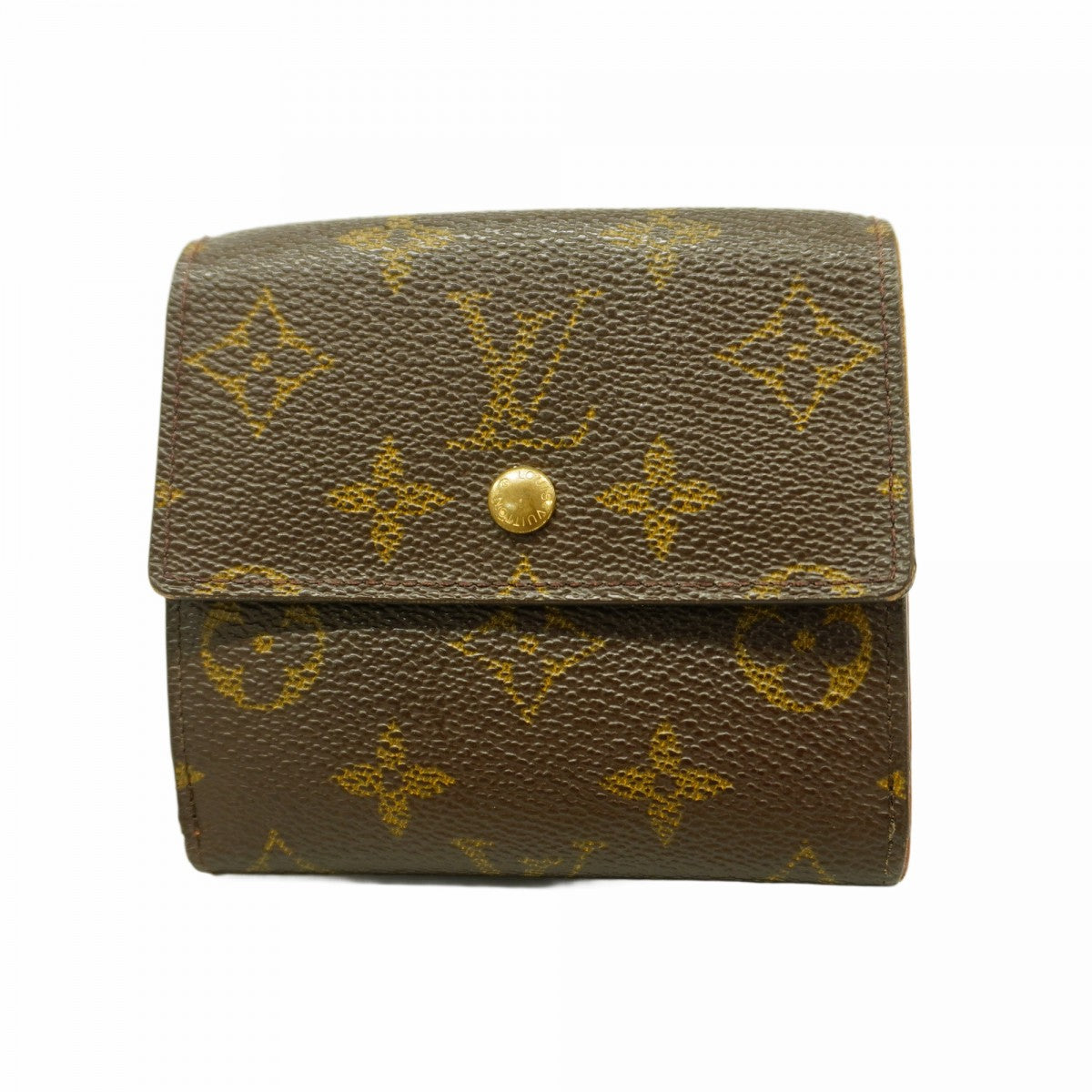 ルイ・ヴィトン 三つ折り財布 ブラウン/ベージュ ルイ ヴィトン Louis Vuitton 長財布 ポルトフォイユサラ