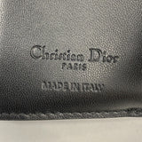 ★SALE【5mb2152-h】クリスチャンディオール 三つ折り財布 カナージュ エナメル ブラック シャンパンゴールド金具【中古】レディース
