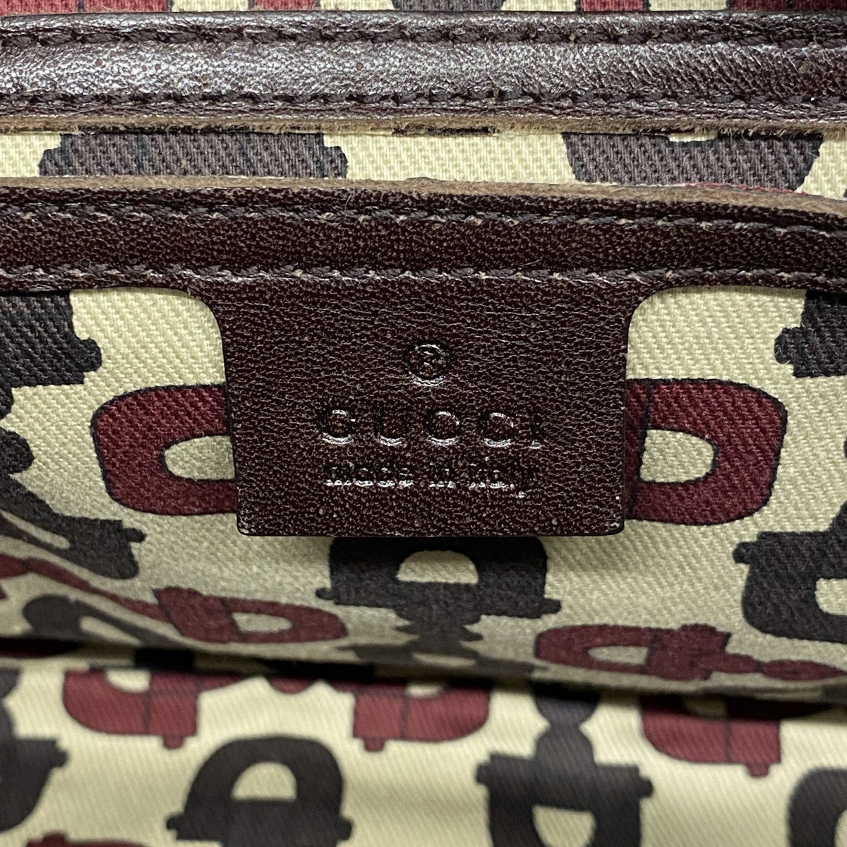 【5mc2623】グッチ ショルダーバッグ グッチシマ 203494 レザー ブラウン ゴールド金具【中古】レディース