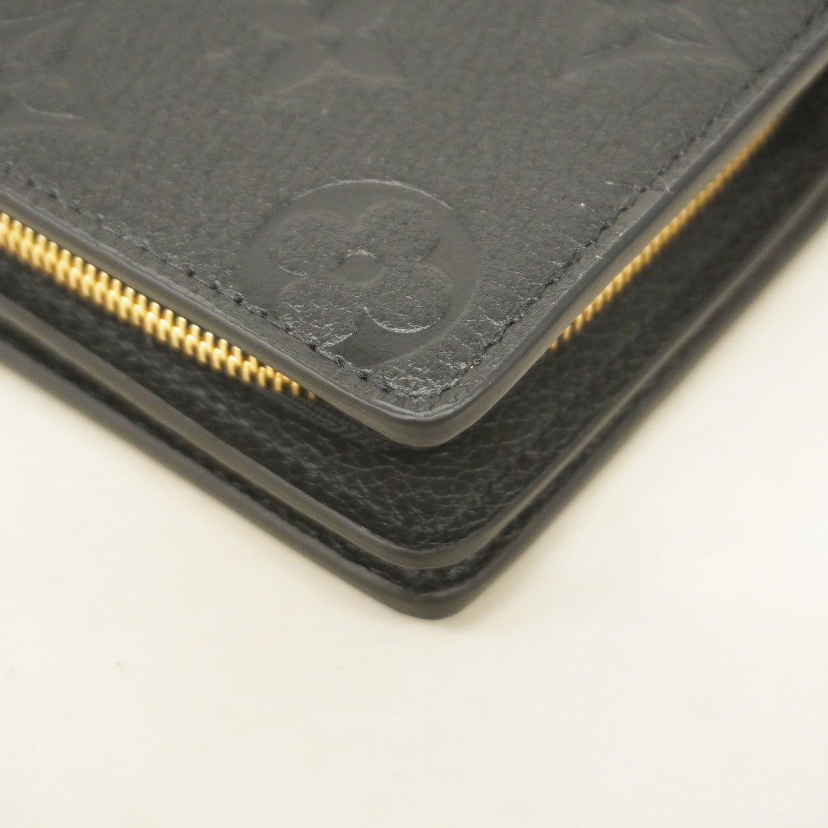 【5mc2645】ルイヴィトン 財布 モノグラム・アンプラント ポルトフォイユクレア M80151 ノワール【中古】レディース