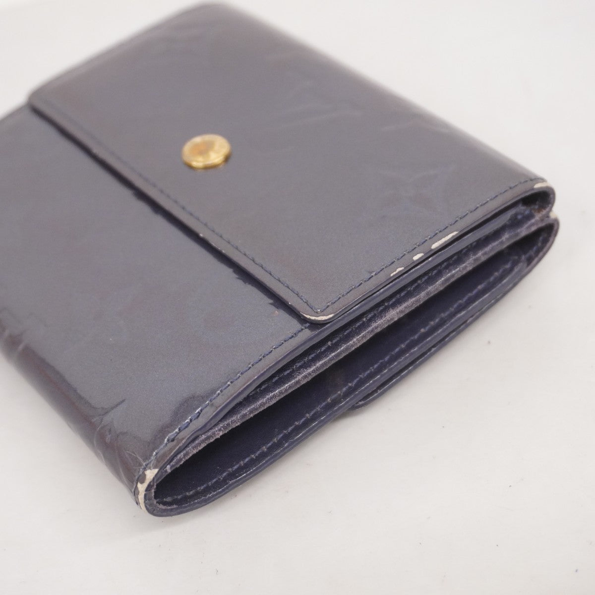 【5mc2651】ルイヴィトン 財布 ヴェルニ ポルトモネビエカルトクレディ M91350 アンディゴ【中古】レディース