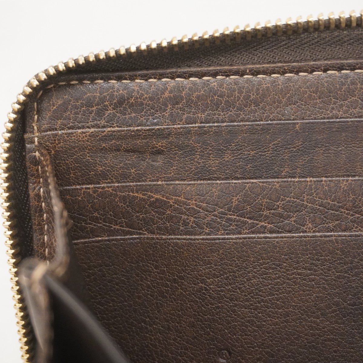 【5mc2652】グッチ 長財布 グッチシマ バンブー 224253 レザー ブラウン ゴールド金具【中古】レディース