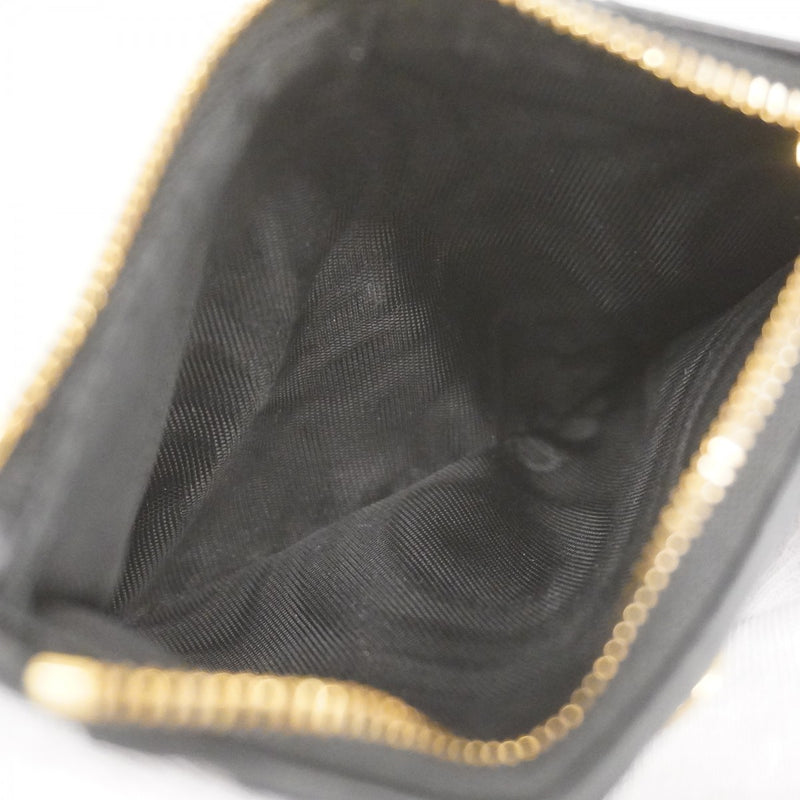 【5mc2783】クリスチャンディオール 財布 カナージュ レザー ブラック ゴールド金具【中古】レディース