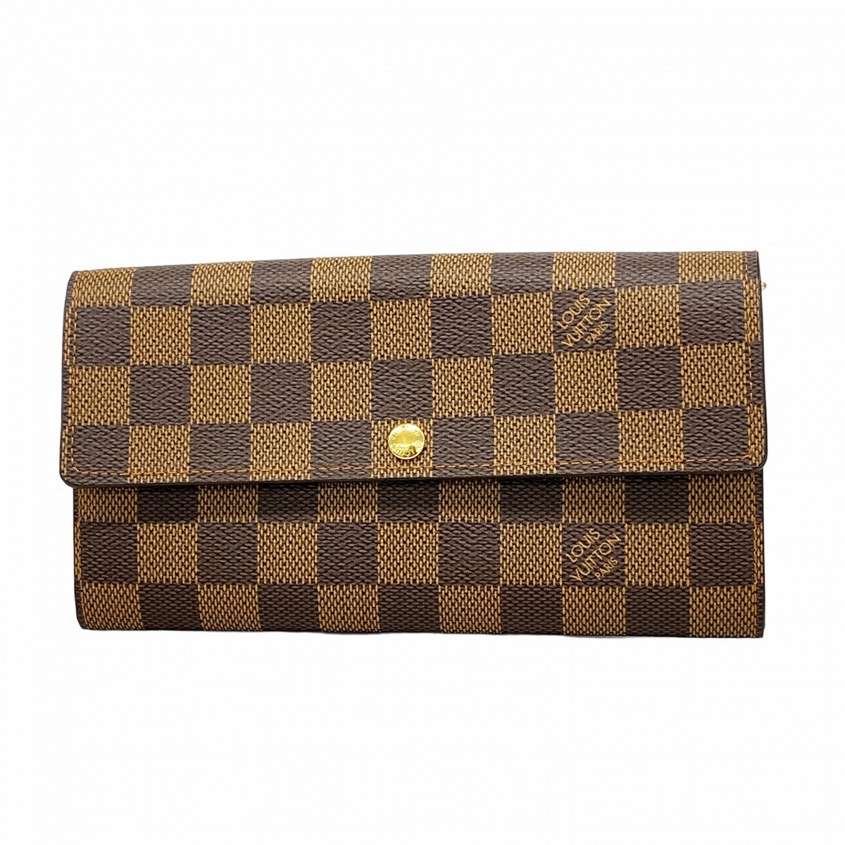 ルイ ヴィトン◎ポルトフォイユ サラ ダミエ エベヌ 長財布 フラップ ブラウン 5md4683】ルイヴィトン 長財布 ダミエ ポルトフォイユサラ