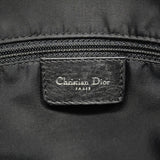 【5md4984】クリスチャンディオール ショルダーバッグ トロッター キャンバス ブラック ネイビー シルバー金具【中古】レディース