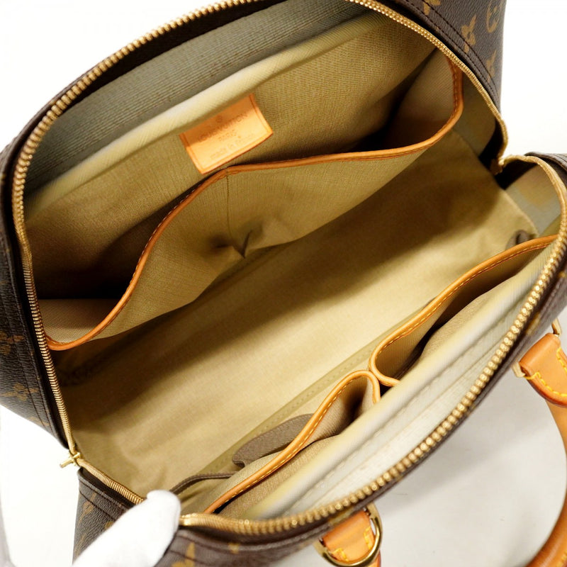 【5md5239】ルイヴィトン ハンドバッグ モノグラム ドーヴィル M47270 ブラウン【中古】レディース