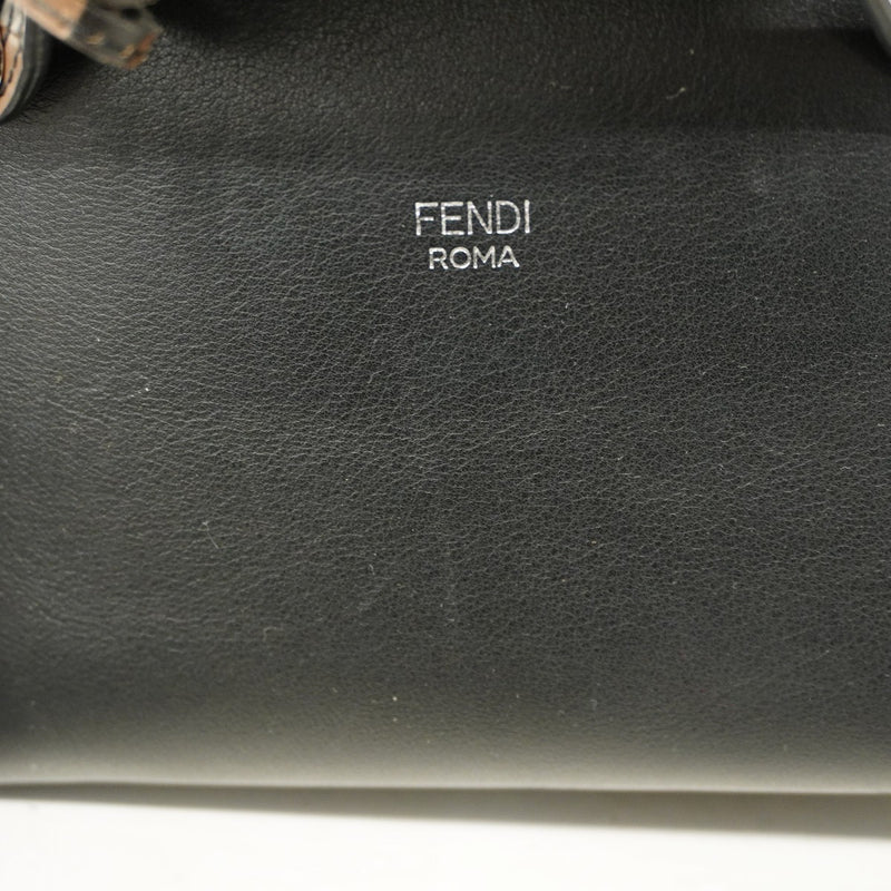 【5md5242】フェンディ ハンドバッグ バイザウェイスモール レザー ブラック シルバー金具 2wayバッグ【中古】レディース