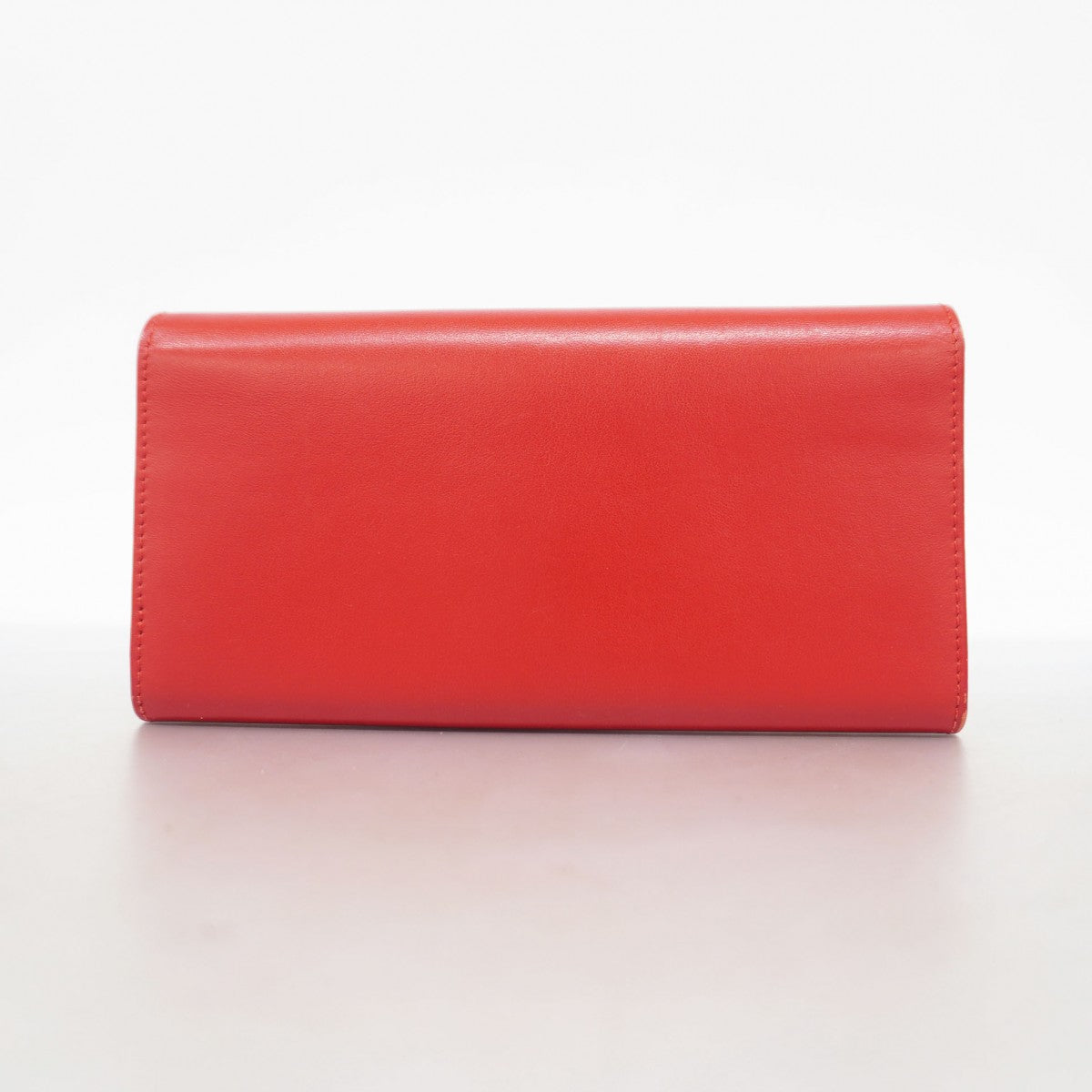 【5me5543】サルヴァトーレフェラガモ 長財布 ガンチーニ レザー レッド ゴールド金具【中古】レディース