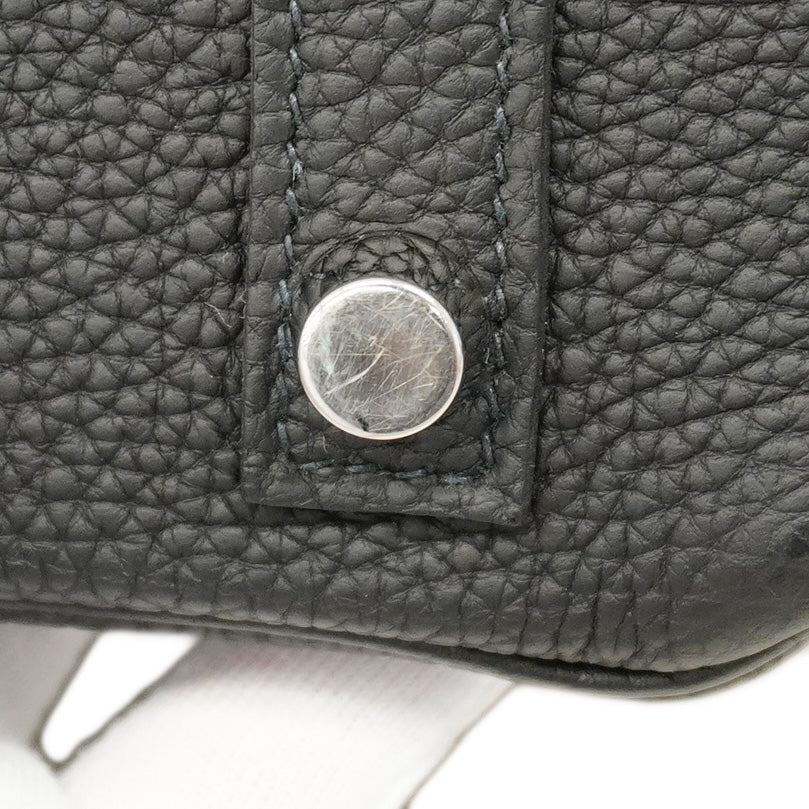 【5me5553-e-g】エルメス ハンドバッグ バーキン25 トゴ ブラック シルバー金具 U刻印【中古】レディース