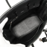 【5me5553-e-g】エルメス ハンドバッグ バーキン25 トゴ ブラック シルバー金具 U刻印【中古】レディース