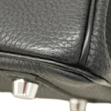 【5me5553-e-g】エルメス ハンドバッグ バーキン25 トゴ ブラック シルバー金具 U刻印【中古】レディース