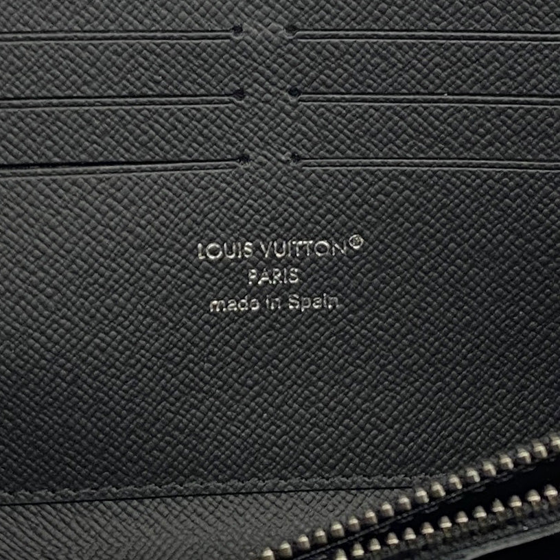 【5me5677】ルイヴィトン 長財布 モノグラム・エクリプス ジッピーウォレットホリゾンタル M11611 ブラック【中古】メンズ