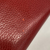 【5me5681】グッチ 長財布 GGマーモント 456116 レザー レッド ゴールド金具【中古】レディース