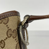 【5me5682】グッチ ショルダーバッグ GGキャンバス インターロッキングG 169947 キャンバス ブラウン シャンパンゴールド金具【中古】レディース