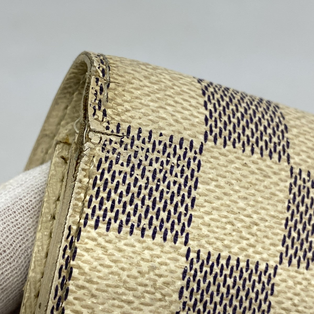 【5me5685】ルイヴィトン 長財布 ダミエ・アズール ポルトフォイユサラ N61735 ホワイト【中古】レディース