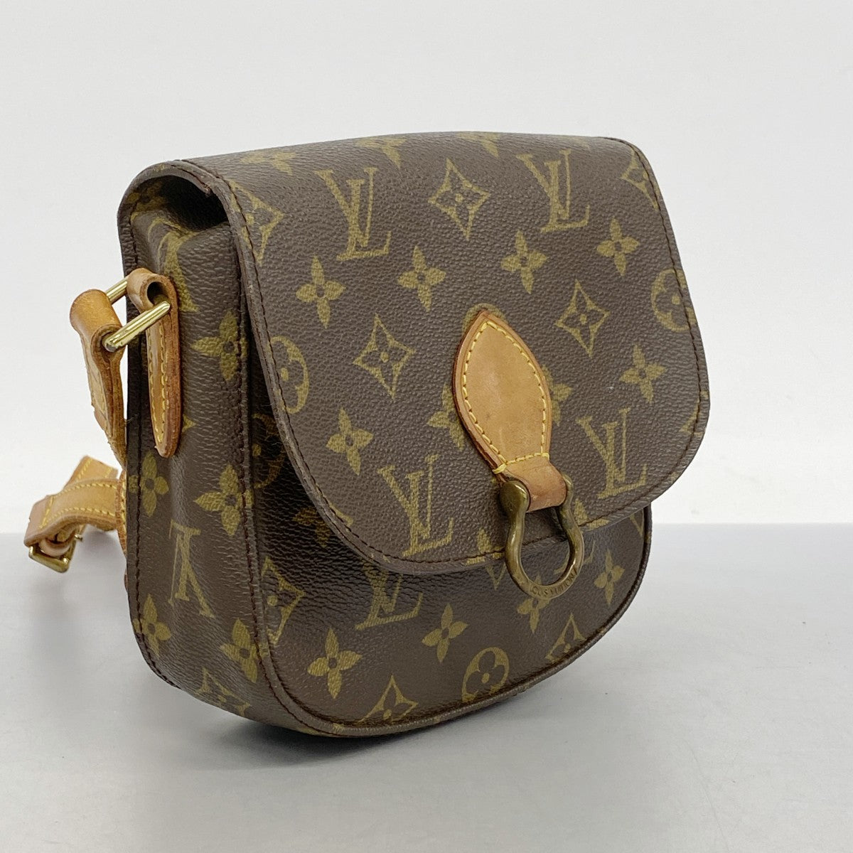 【5me5687】ルイヴィトン ショルダーバッグ モノグラム ミニサンクルー M51244 ブラウン【中古】レディース