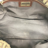 【5me5692】フェンディ ハンドバッグ ズッキーノ マンマバケット ナイロンキャンバス ブラウン ゴールド金具【中古】レディース