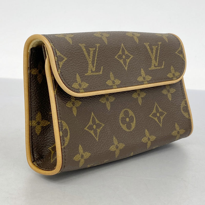 【5me5700】ルイヴィトン ウエストバッグ モノグラム ポシェットフロランティーヌ M51855 ブラウン【中古】レディース