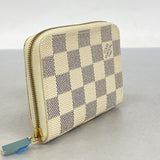 【5me5704】ルイヴィトン コインケース ダミエ・アズール ジッピーコインパース N63069 ホワイト【中古】レディース