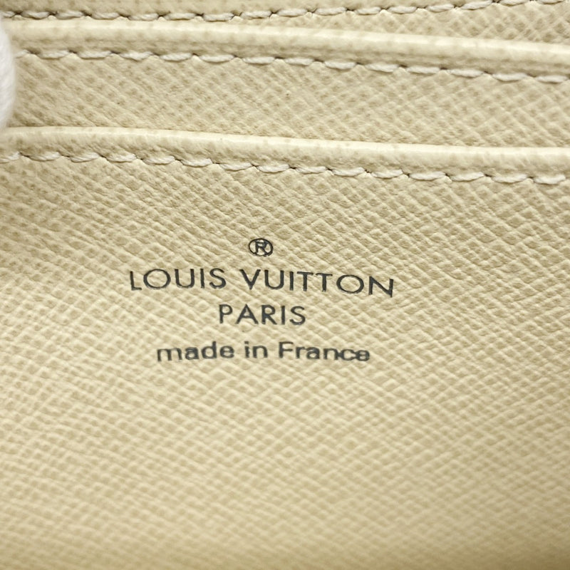 【5me5704】ルイヴィトン コインケース ダミエ・アズール ジッピーコインパース N63069 ホワイト【中古】レディース