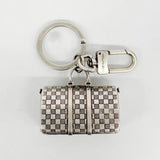 【5me5706】ルイヴィトン キーホルダー ダミエ ザ キーポル チャーム M00023 シルバー【中古】メンズ レディース ユニセックス