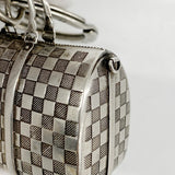 【5me5706】ルイヴィトン キーホルダー ダミエ ザ キーポル チャーム M00023 シルバー【中古】メンズ レディース ユニセックス