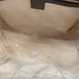 【5me5709】グッチ トートバッグ オフィディア 524537 PVC ブラウン ゴールド金具 2wayバッグ【中古】レディース