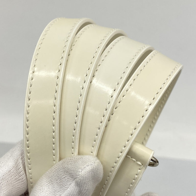 【5me5710】サルヴァトーレフェラガモ ハンドバッグ ガンチーニ レザー ホワイト シルバー金具 2wayバッグ【中古】レディース