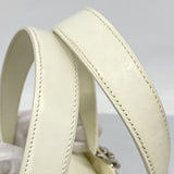 【5me5710】サルヴァトーレフェラガモ ハンドバッグ ガンチーニ レザー ホワイト シルバー金具 2wayバッグ【中古】レディース