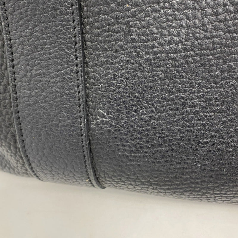 【5me5721-h】エルメス トートバッグ ガーデンパーティPM ネゴンダ ブラック シルバー金具 □L刻印【中古】レディース