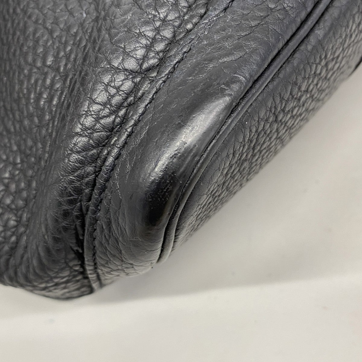 【5me5721-h】エルメス トートバッグ ガーデンパーティPM ネゴンダ ブラック シルバー金具 □L刻印【中古】レディース