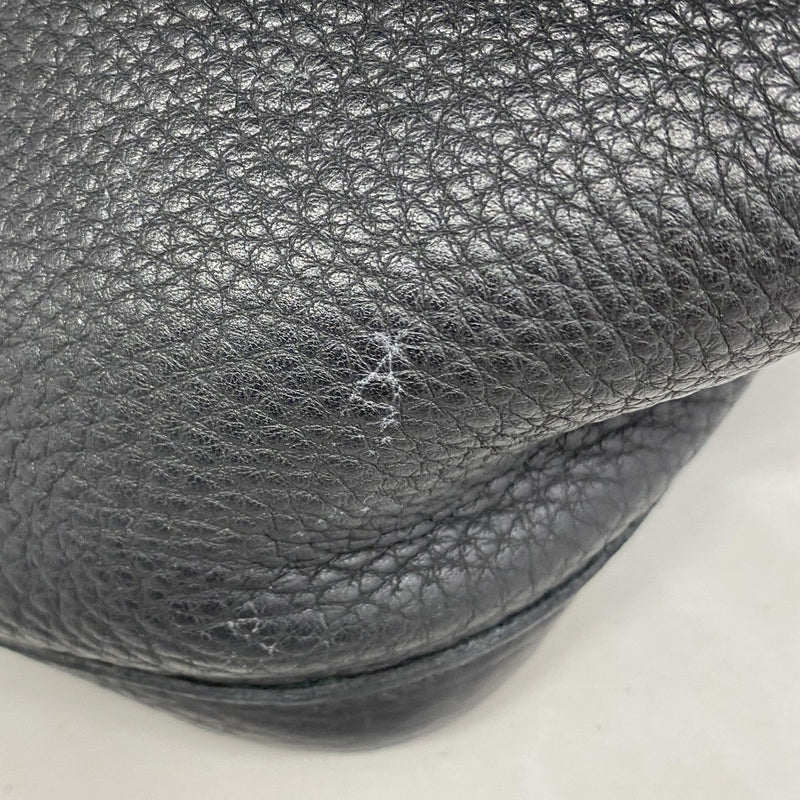 【5me5721-h】エルメス トートバッグ ガーデンパーティPM ネゴンダ ブラック シルバー金具 □L刻印【中古】レディース