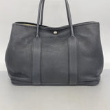 【5me5721-h】エルメス トートバッグ ガーデンパーティPM ネゴンダ ブラック シルバー金具 □L刻印【中古】レディース