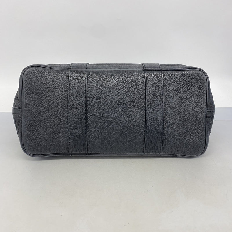 【5me5721-h】エルメス トートバッグ ガーデンパーティPM ネゴンダ ブラック シルバー金具 □L刻印【中古】レディース