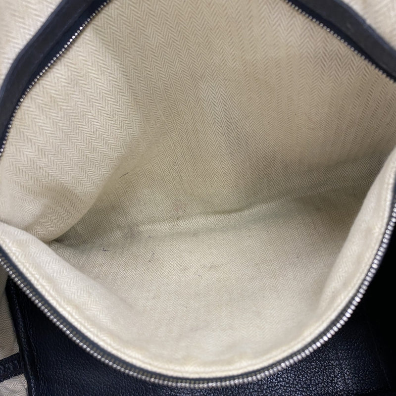 【5me5721-h】エルメス トートバッグ ガーデンパーティPM ネゴンダ ブラック シルバー金具 □L刻印【中古】レディース