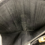 【5me5725-h】シャネル 長財布 キャビアスキン ブラック ゴールド金具【中古】レディース